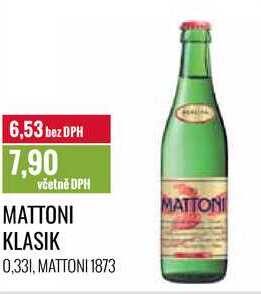 MATTONI KLASIK 0,33l