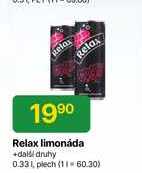 Relax limonáda 0.33l plech