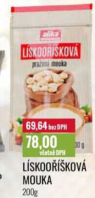 LÍSKOOŘÍŠKOVÁ MOUKA 200g 