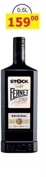 FERNET STOCK ORIGINAL 1927 0,5L v akci