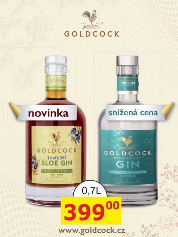 GOLDCOCK LONDON GIN 0,7l