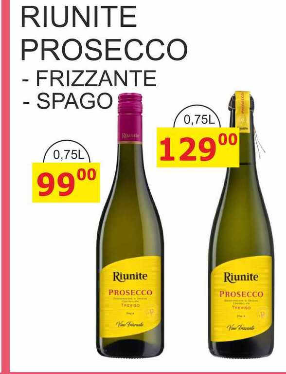 RIUNITE PROSECCO - FRIZZANTE 0,75L 