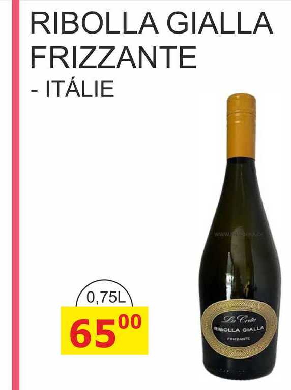 RIBOLLA GIALLA FRIZZANTE 0,75L