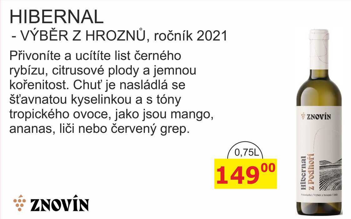 ZNOVÍN 0,75L HIBERNAL