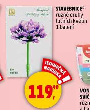 STAVEBNICE různé druhy lučních květin, 1 balení  