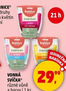 VONNÁ SVÍČKA různé vůně a barvy, 1 ks