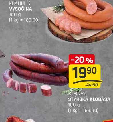 ŠTÝRSKÁ KLOBÁSA 100g