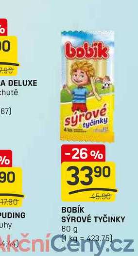 BOBÍK SÝROVÉ TYČINKY 80 g 