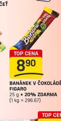 BANÁNEK V ČOKOLÁDĚ FIGARO 25 g