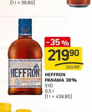 HEFFRON PANAMA 38% 5YO 0,5l