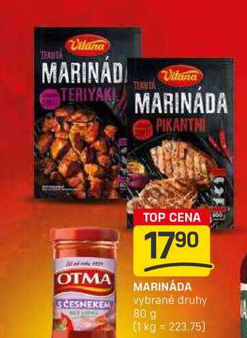 MARINÁDA vybrané druhy 80 g 