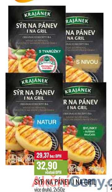 SÝR NA PÁNEVINA GRILY 2x50g 