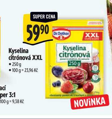  Kyselina citrónová XXL 250 g  