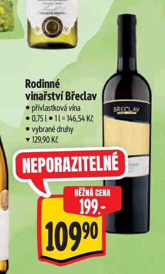 Rodinné vinařství Břeclav  0,75 l