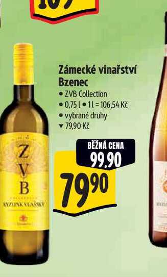   Zámecké vinařství Bzenec  0,75 l