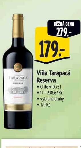   Viña Tarapacá Reserva 0,75 l