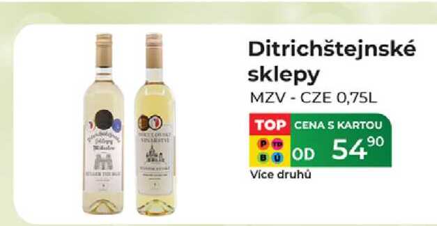 Ditrichštejnské sklepy MZV - CZE 0,75L 