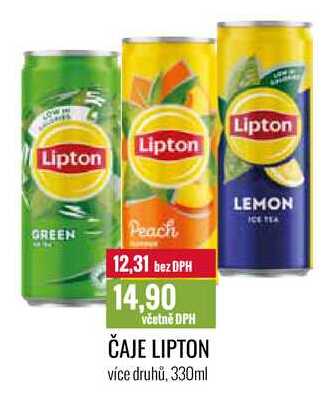 ČAJE LIPTON 330ml 