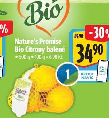   Nature's Promise Bio Citrony balené 500 g 