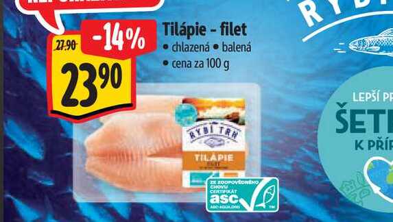 Tilápie-filet 100 g