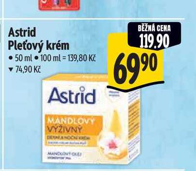 Astrid Pleťový krém  50 ml