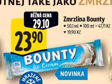 Zmrzlina Bounty, 50,1 ml 