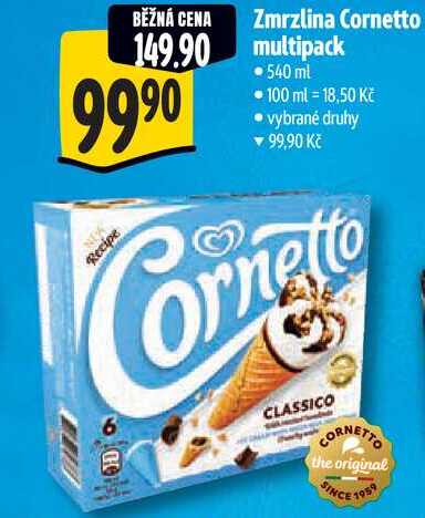 Zmrzlina Cornetto multipack, 540 ml 