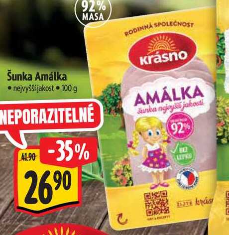 Šunka Amálka, 100 g