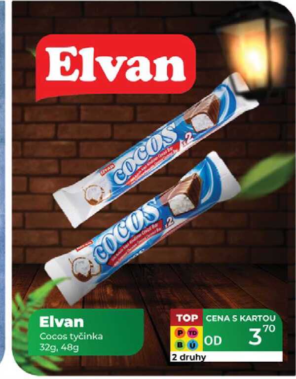 Elvan Cocos tyčinka 32g, 48g 