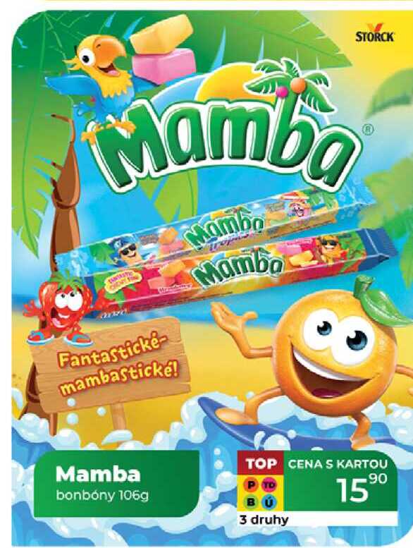 Mamba bonbóny 106g 