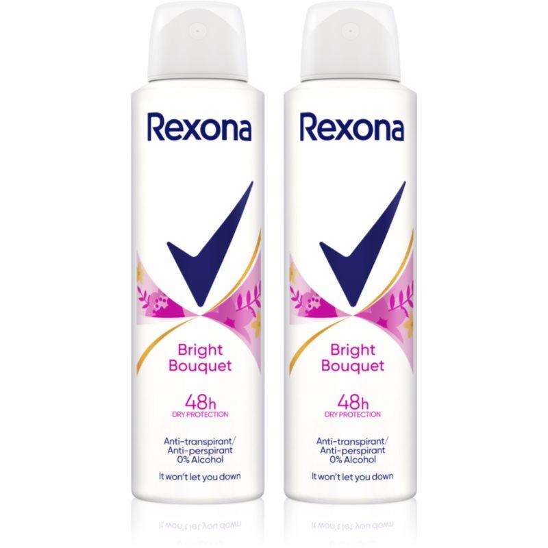 Rexona Sexy Bouquet Antiperspirant antiperspirant ve spreji výhodné balení 2 x 150 ml