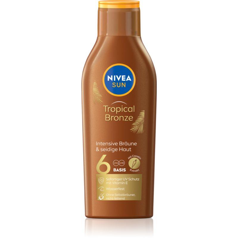 NIVEA SUN Tropical Bronze mléko na opalování s karotenem SPF 6 200 ml