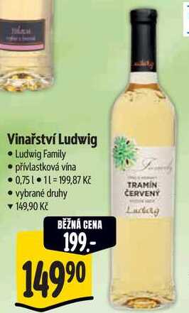 Vinařství Ludwig, 0,75 l