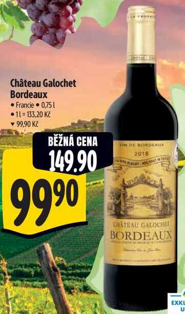 Château Galochet Bordeaux, 0,75 l