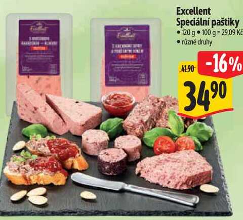 Excellent Speciální paštiky, 120 g 
