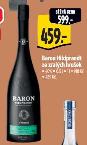 Baron Hildprandt ze zralých hrušek, 0,5 l