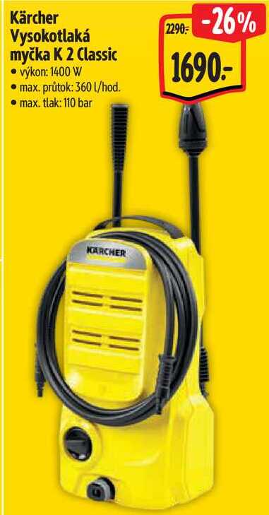 Kärcher Vysokotlaká myčka K 2 Classic
