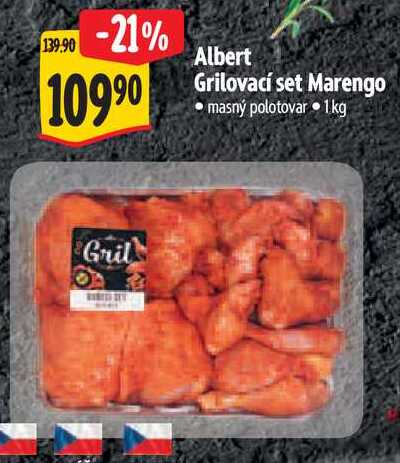 Albert Grilovací set Marengo, 1 kg
