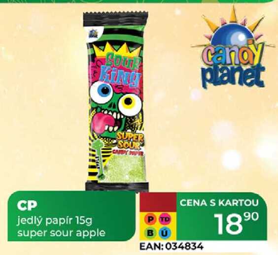 CP jedlý papír 15g super sour apple 