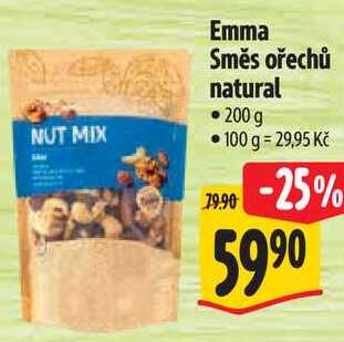 Emma Směs ořechů natural, 200 g 