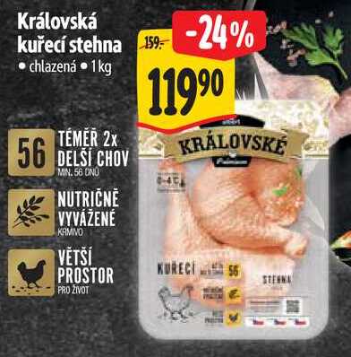 Královská kuřecí stehna, 1 kg