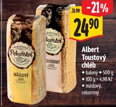 Albert Toustový chléb, 500 g
