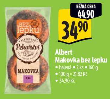 Albert Makovka bez lepku, 160 g