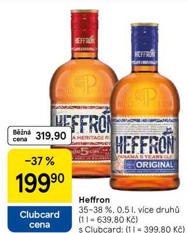 Heffron 35-38 %, 0.5 l, více druhů