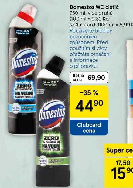Domestos WC čistič, 750 ml 