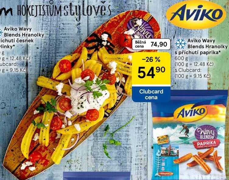 Aviko Wavy Blends Hranolky s příchutí paprika, 600 g 