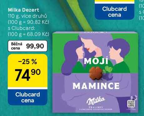 Milka Dezert 110 g, více druhů  