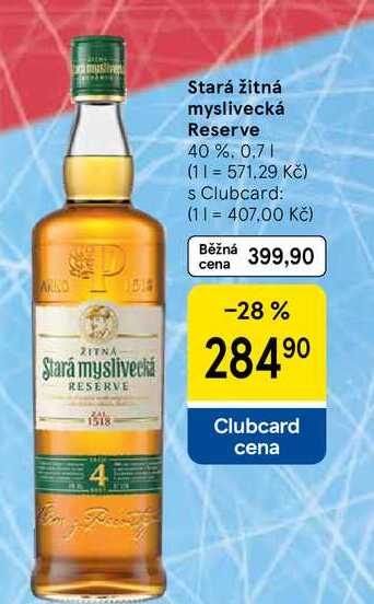 Stará žitná myslivecká Reserve 40%, 0,7 l
