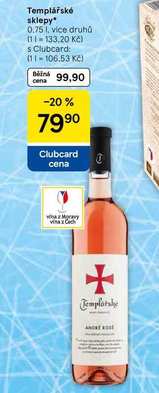Templářské sklepy, 0.75 l