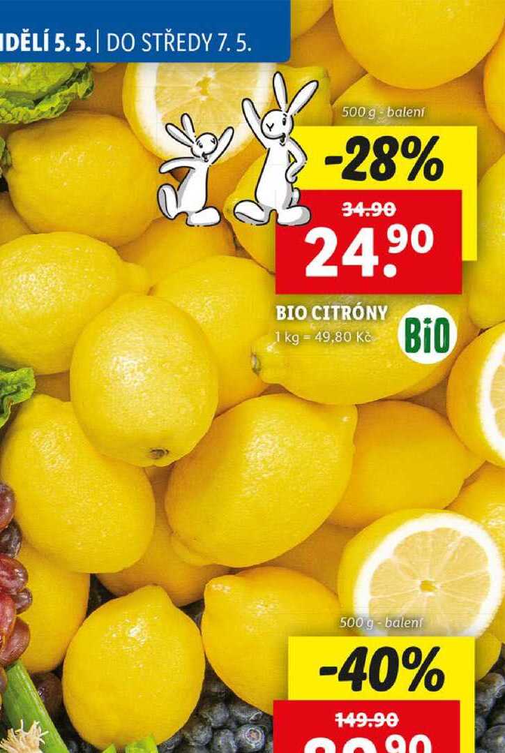 BIO CITRÓNY, 500 g